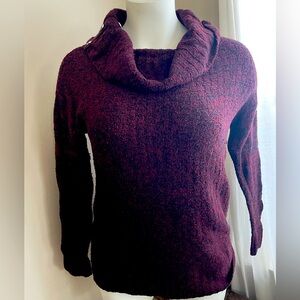 Maroon Cowl Neck Sweater